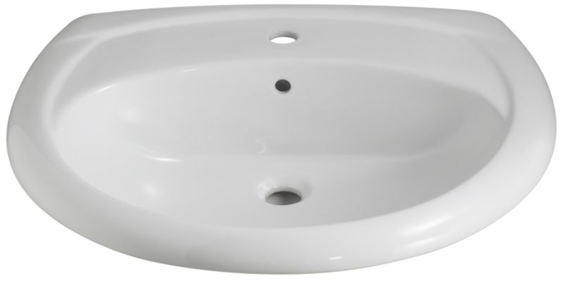 BandQ Valencia Basin White (W)700 x (L)545mm