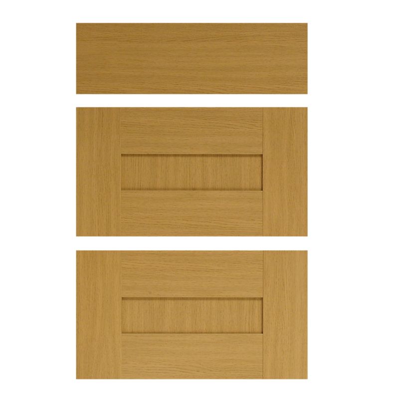 it Kitchens Oak Style Shaker Pack C Drawer Fronts 500mm