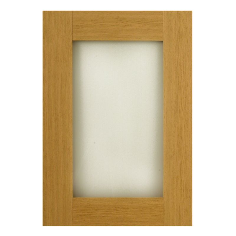 it Kitchens Oak Style Shaker Pack G Glazed Door 500mm