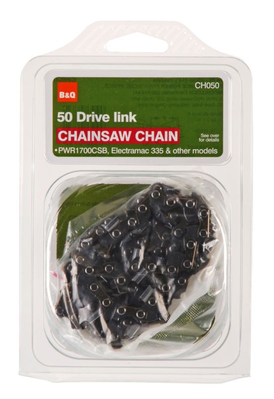 BandQ Chainsaw Chain to Fit 35cm 14 Inch Electric and Petrol Chainsaws using 50 link Chain CH050