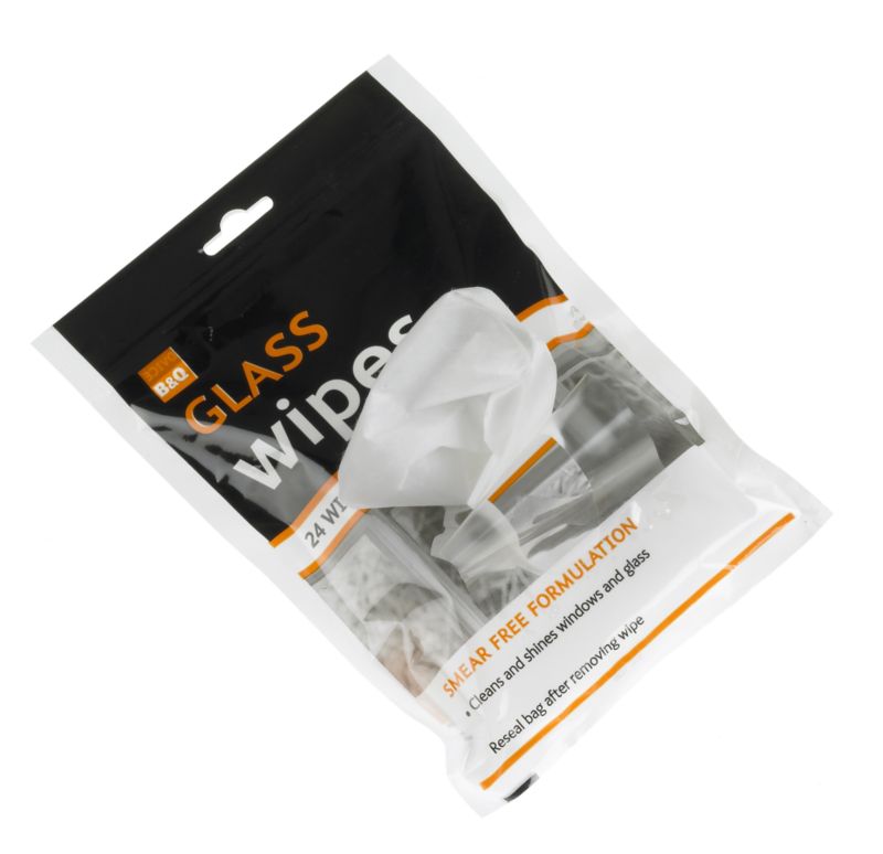 BandQ Glass Wipes 24 Pack