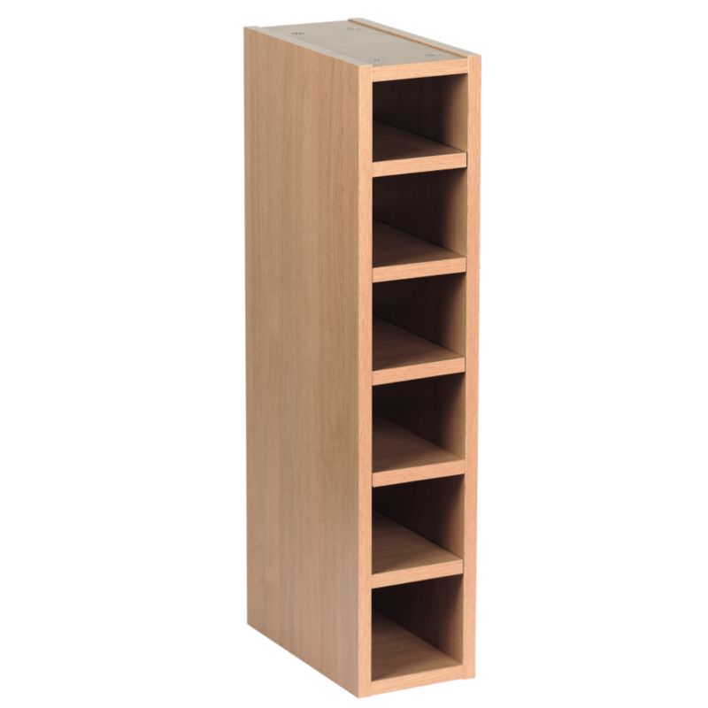 Oak Style Shaker Wine Rack Cabinet