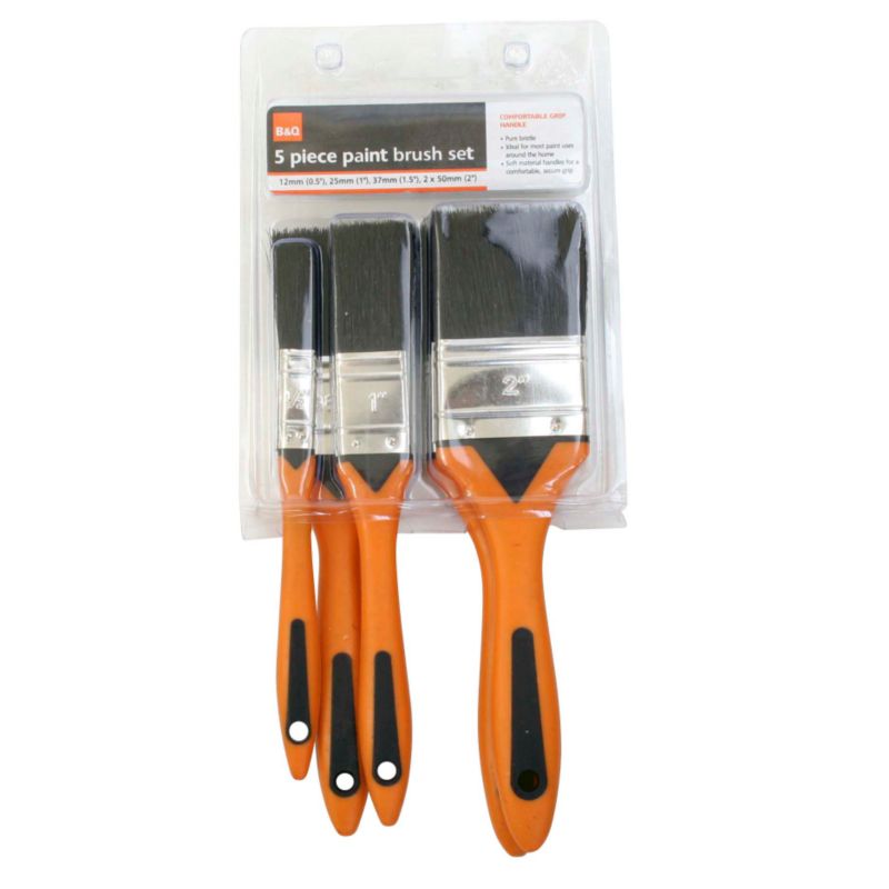 BandQ Brush 5 Pack 5 Sizes