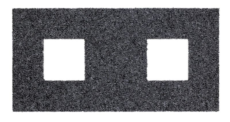 B&Q Inspire Square Border Tile Caraway (W)50 x (L)25cm