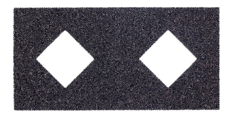 Bandq Inspire Diamond Border Tile Midnight (w)50 X (l)25cm