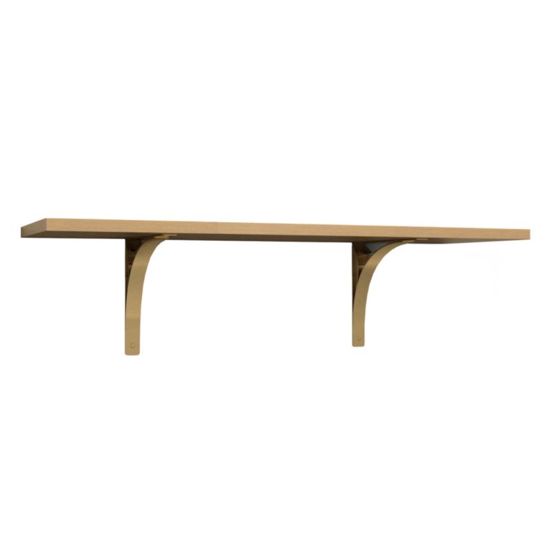 BandQ Form Prince Bracket Burnished Brass Effect
