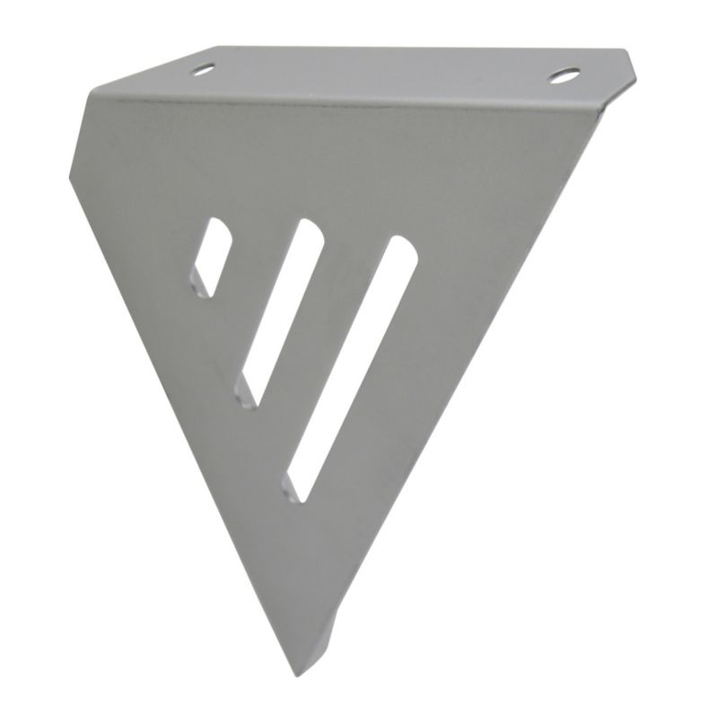 BandQ Form Twin Bracket Matt Silver Effect