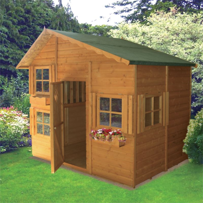 Loft Playhouse Including Assembly Honey Brown