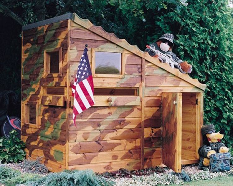 Alternative image for Command Post Playhouse - (H) 1.65m x (W) 1.79m x (D) 1.19m