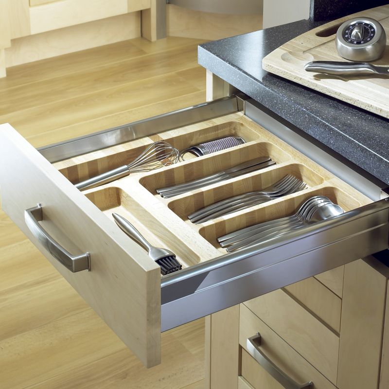 Cooke and Lewis Kitchens Cooke and Lewis Cutlery Tray Beech