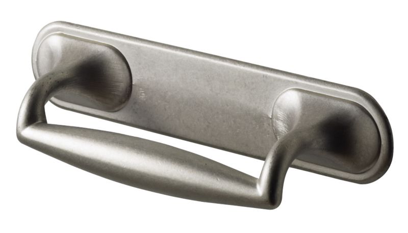 Offset Handle Antique Pewter Effect (Pack Of 2)