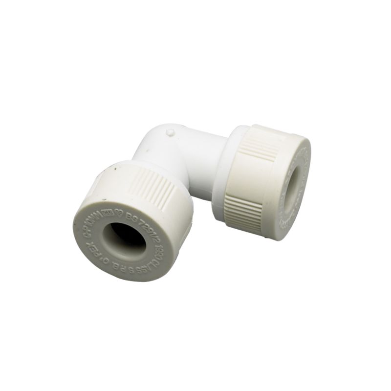 Plumbeasy Pushfit Elbow Pe10/12 White