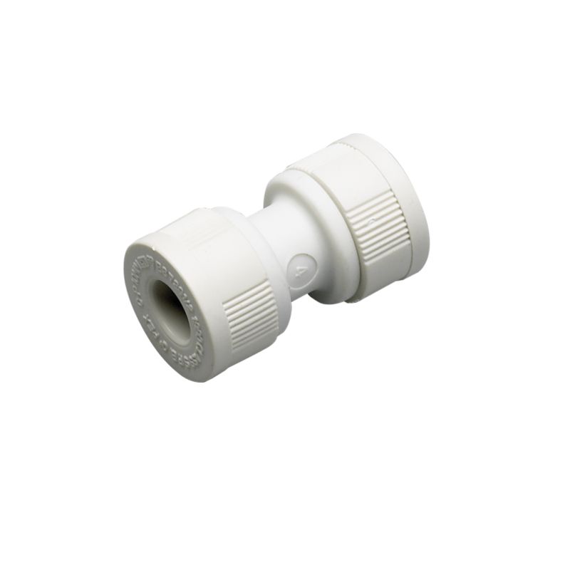 Plumbeasy Pushfit Straight Coupler Pe10/1 White