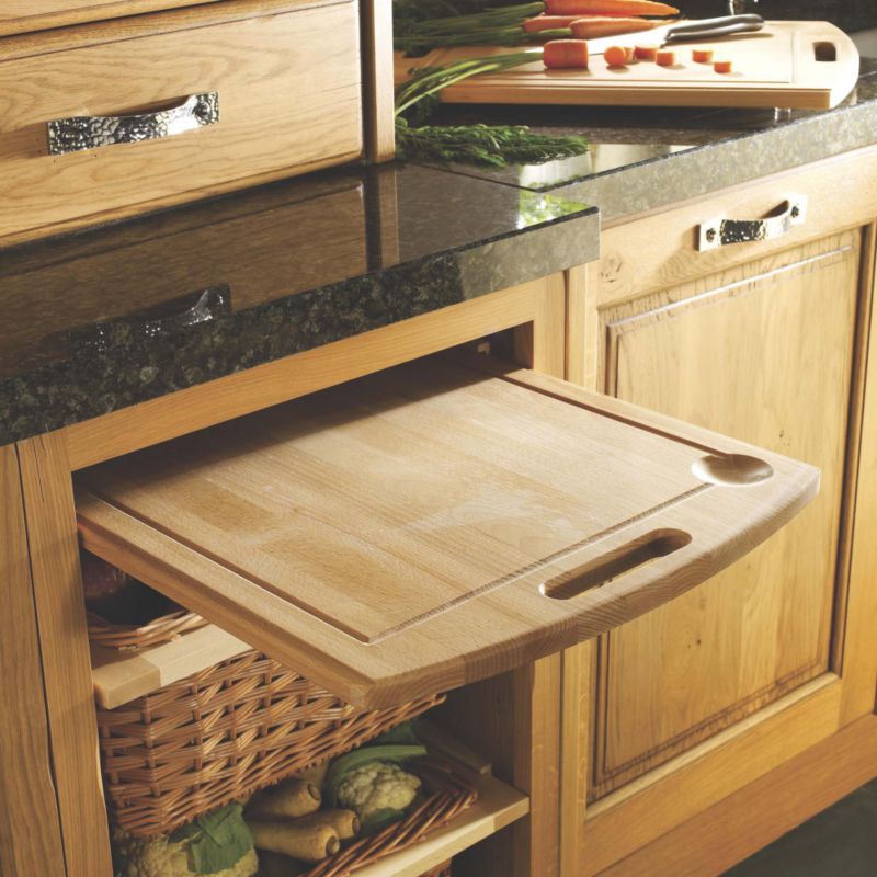 Select Kitchens Pull Out Chopping Board For Inframe Cabinets Beech