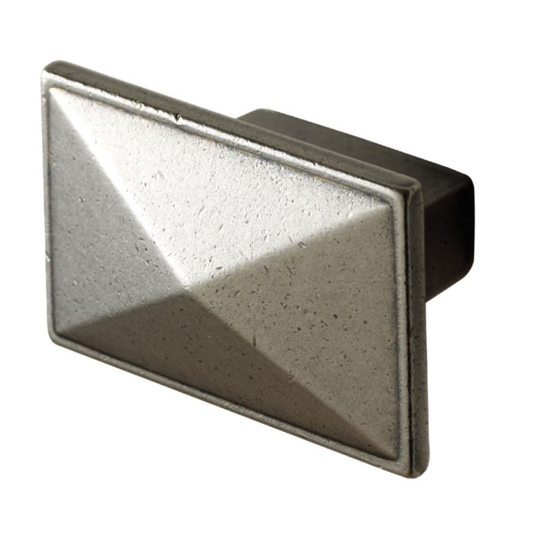 Cooke and Lewis Pyramid Style Knob Pewter Effect