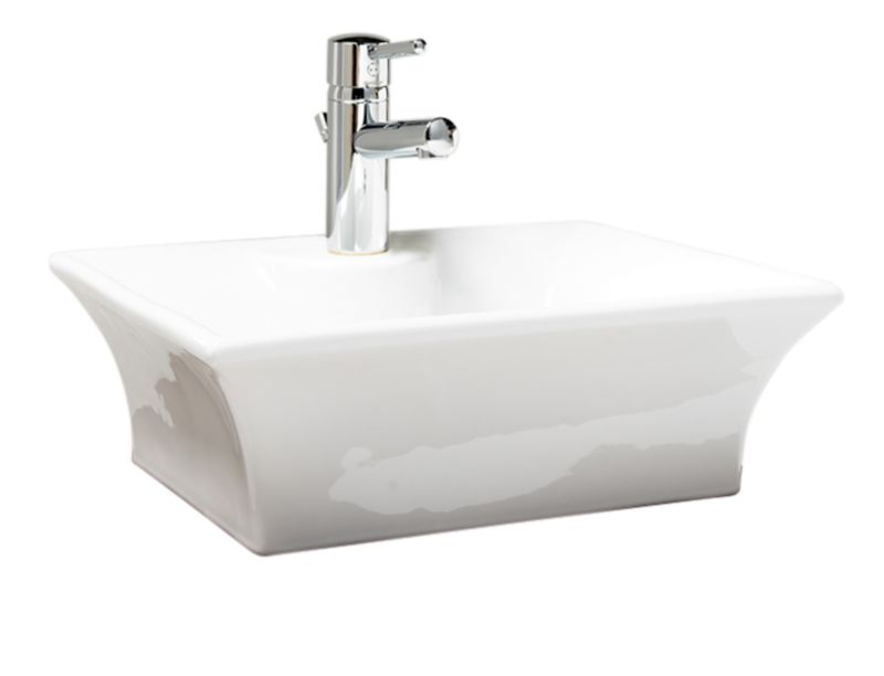 BandQ Square Vanity Basin White