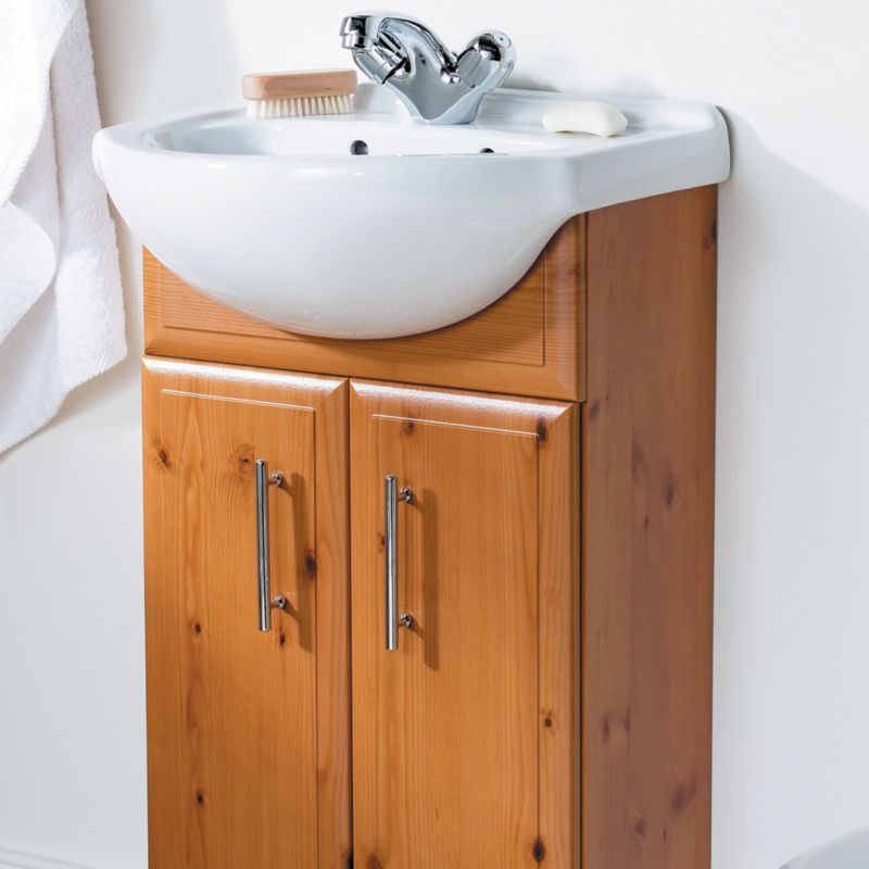 Oak+Effect+Vanity+Unit