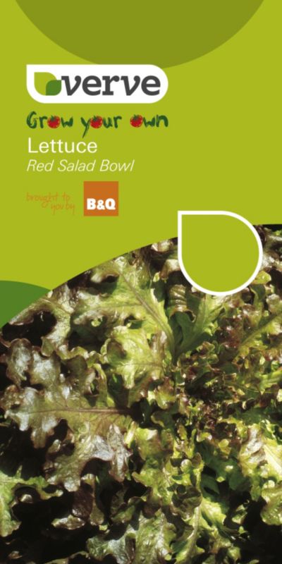 Verve Grow Your Own Lettuce Red Salad Bowl