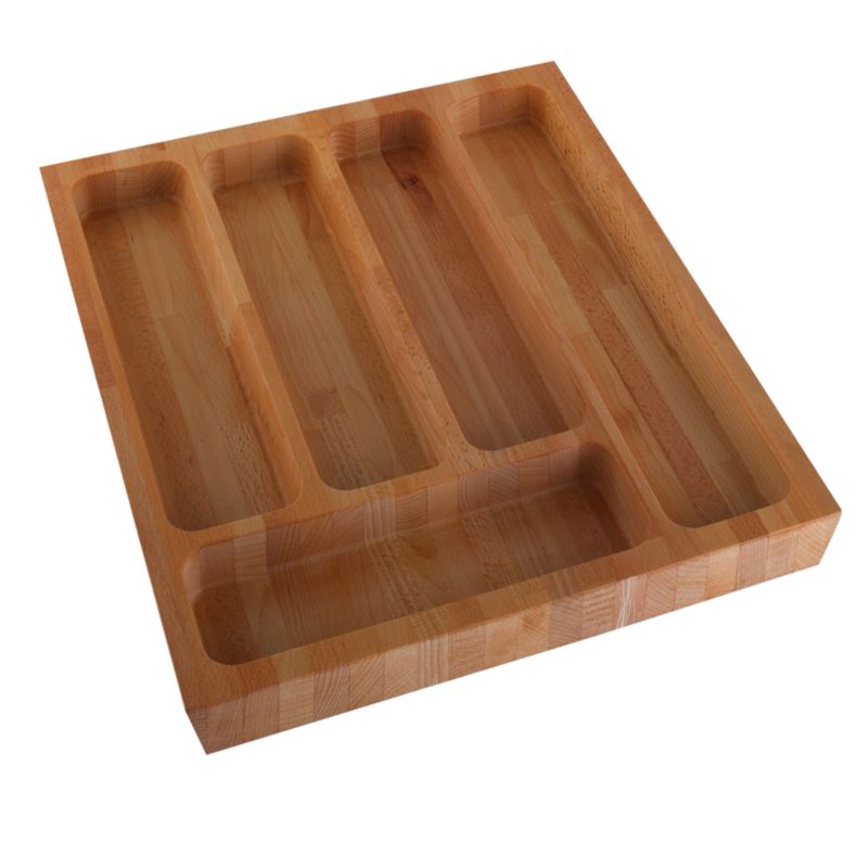 it Kitchens Premium Cutlery Tray Solid Beech (H)42 x (L)461 x (W)406mm