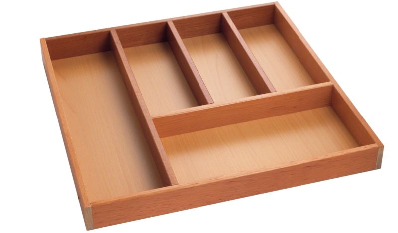 Cutlery Tray With Beech Style Base (H)45 x (L)430 x (W)430mm