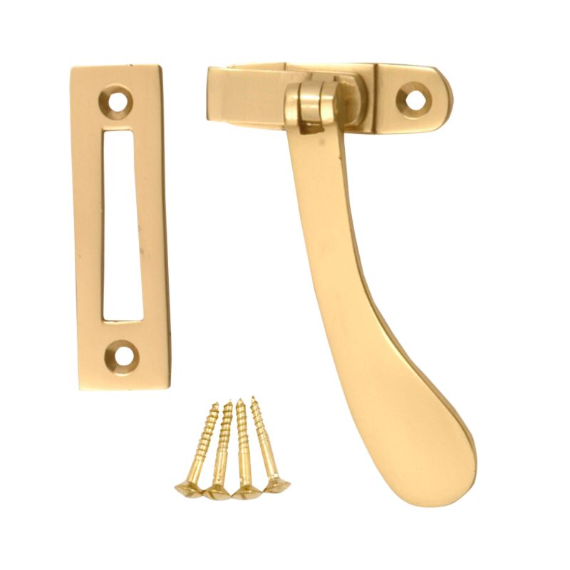 BampQ Casement Fastener Brass Coloured