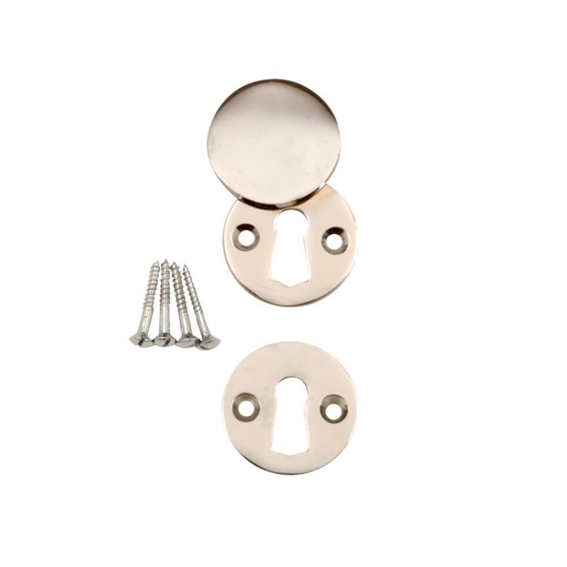 BandQ Keyhole Cover Nickel Coloured