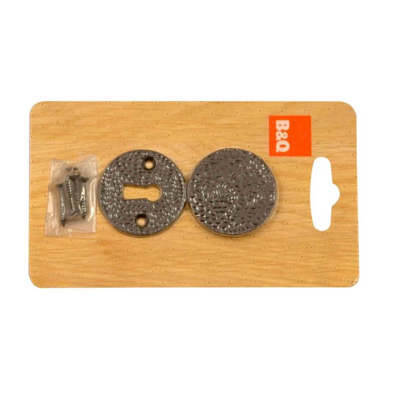 BandQ Keyhole Cover Antique Black Effect