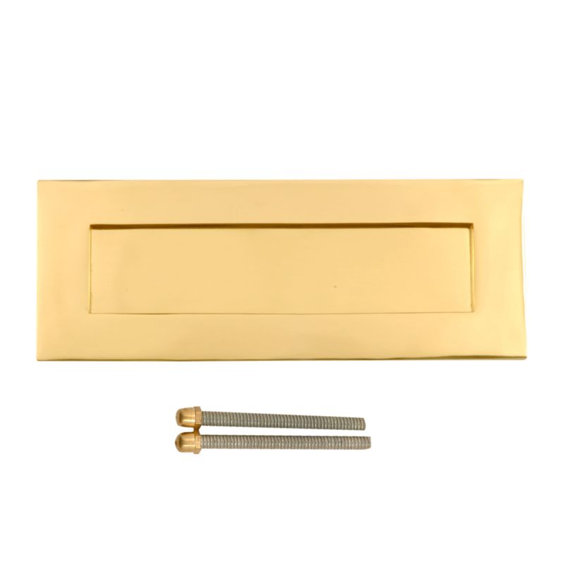 BampQ Letterplate Brass Coloured