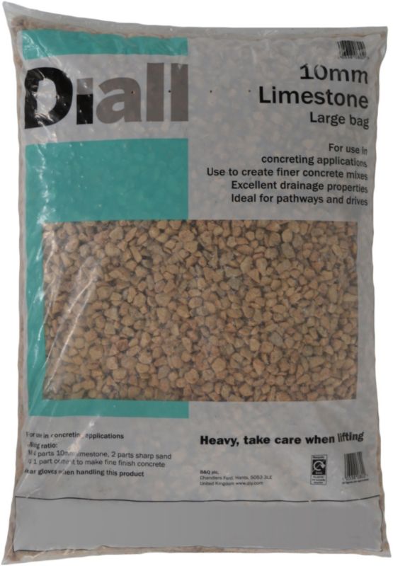B&Q Limestone Light Grey 10mm