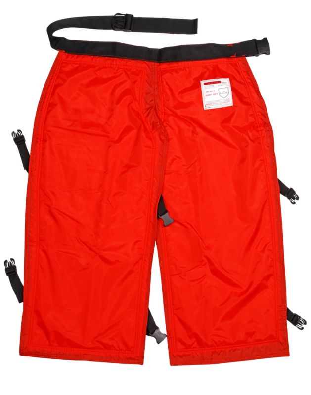 B&Q Chainsaw Protective Leggings Orange.