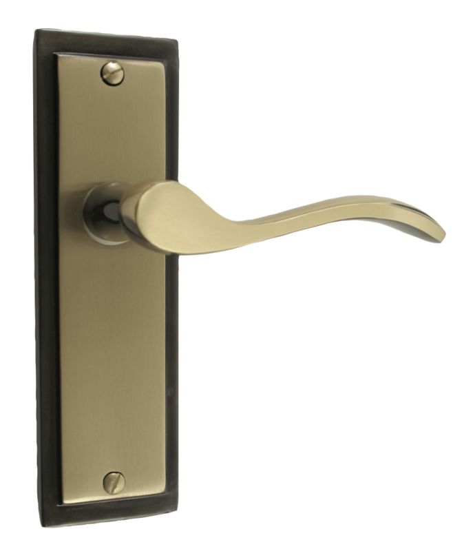 BampQ Door Handles Antique Brass Effect