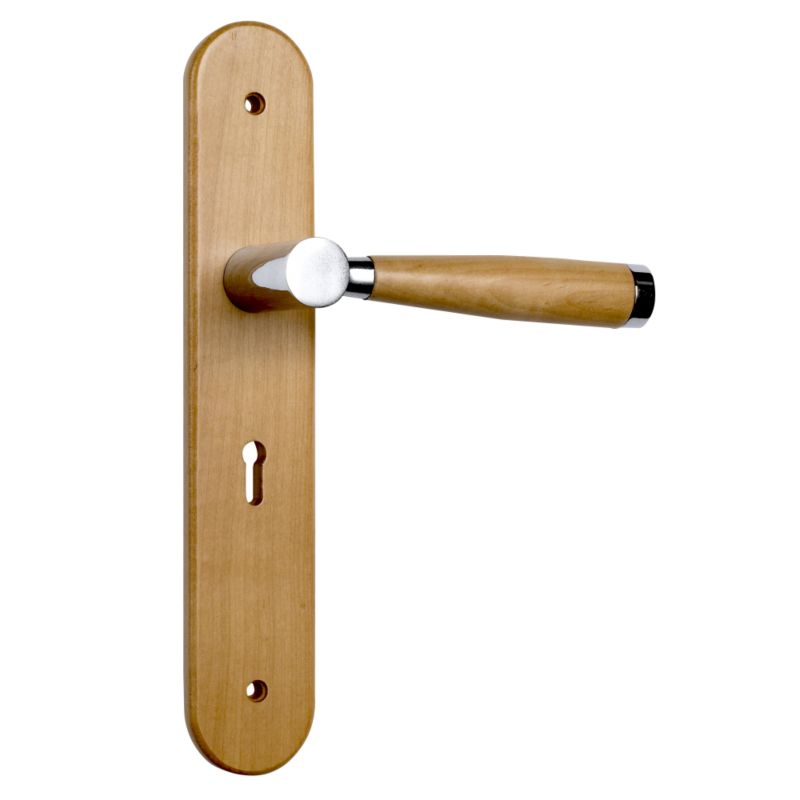B&Q Door Handles for Lock Mixed Finish