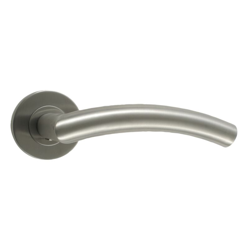 BandQ Round Rose Handles Satin Nickel Effect