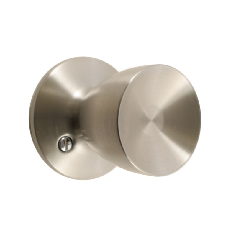 B&Q Knob Set Stainless Steel Effect
