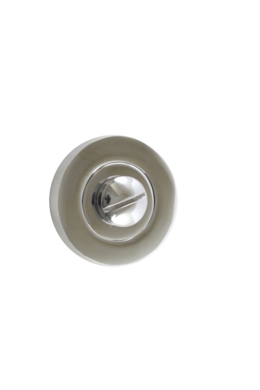 BandQ Bathroom Thumbturn and Release Satin Nickel Effect
