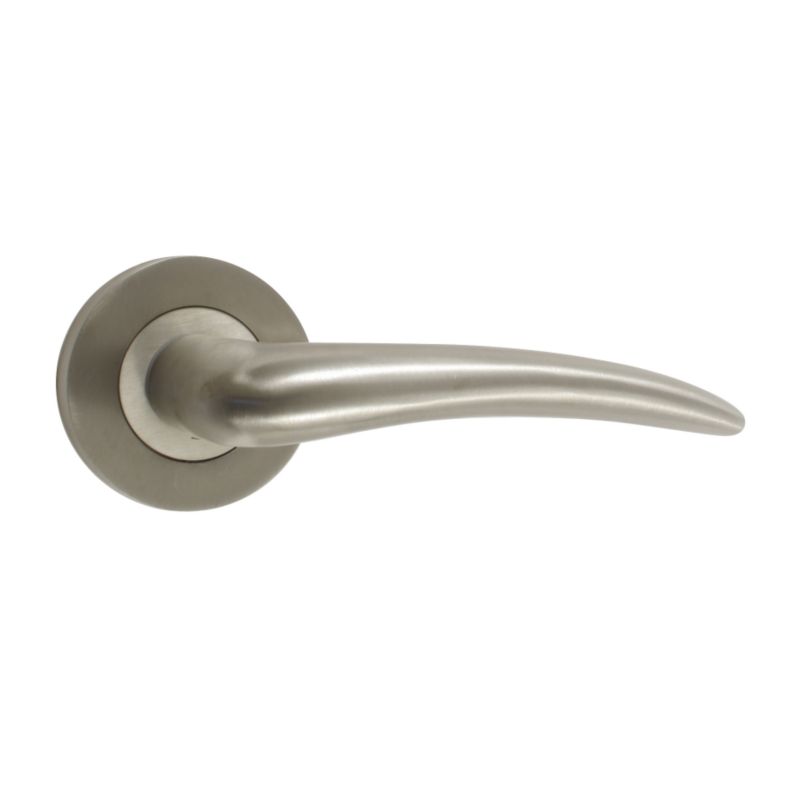 BandQ Select Round Rose Handles Satin Nickel Effect