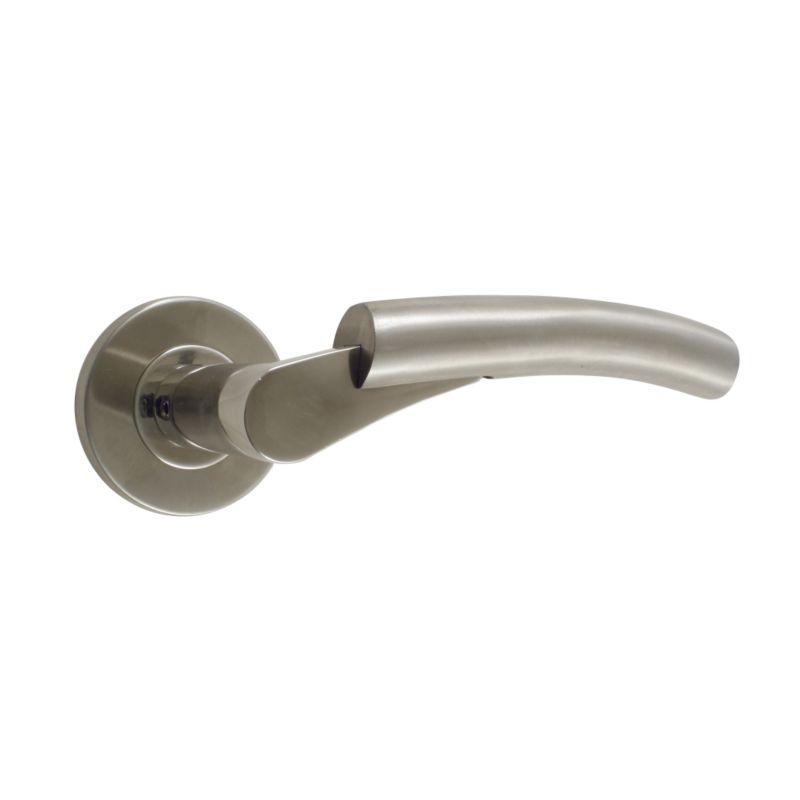 BandQ Select Round Rose Handles Satin Chrome Effect