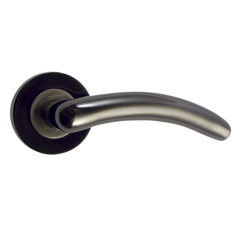 BandQ Select Round Rose Handles Satin Black Iridium