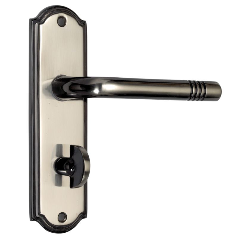 BandQ Select Bathroom Door Handles Satin Black Iridium