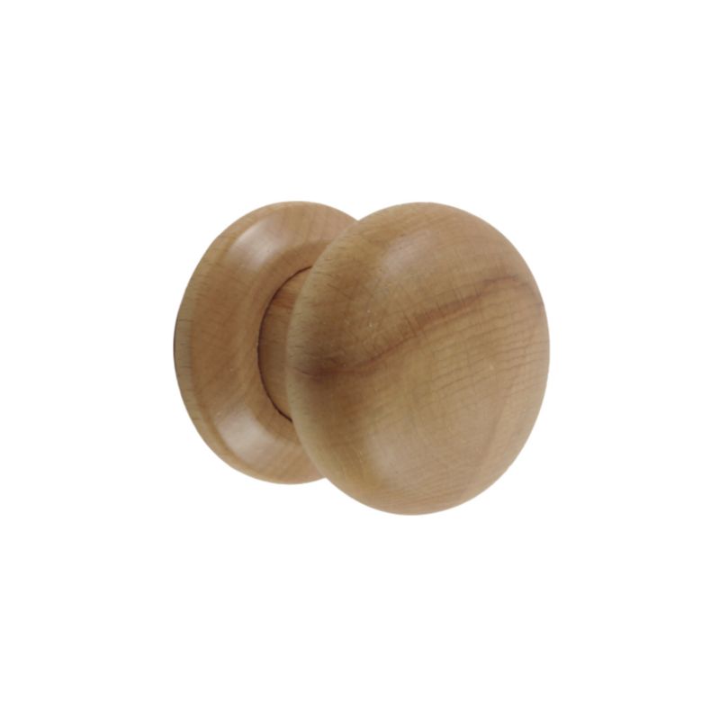 B&Q Mortice Knobs Beech Effect