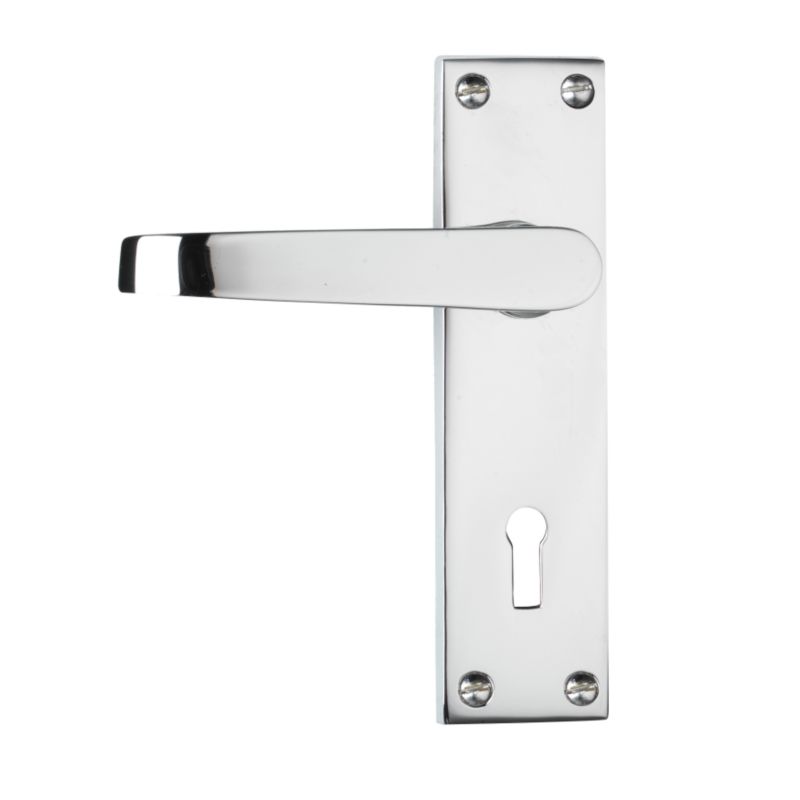 BandQ Core Handle for Lock Polished Chrome Coloured