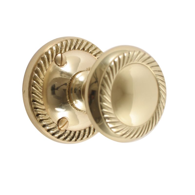 BampQ Value Door Knob Internal Door Brass Coloured