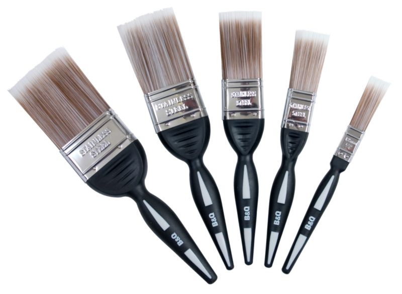 B&Q Select Fine Finish Paint Brush 5 Pack