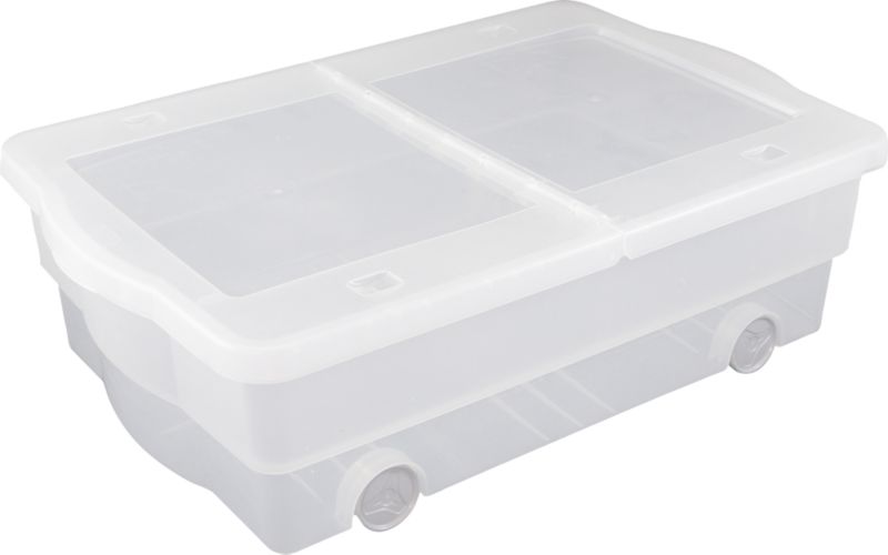 BandQ Form Small Under Bed Box Clear