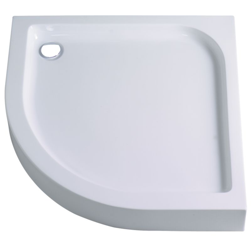 Quadrant Bespoke Shower Tray (Including Waste) White (L)900 x (W)900mm