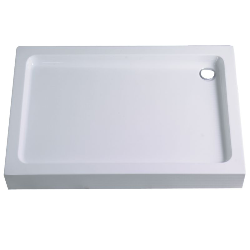 Sliding Door Bespoke Shower Tray White (H)150 x (W)800 x (L)1200mm