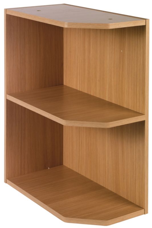 it Kitchens Oak Veneer Shaker Style Open End Base Unit 300mm