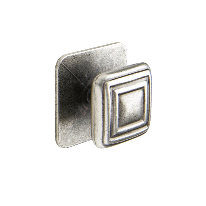 it Kitchens Classic Square Knob Handle Pewter Effect (Pack Of 2)