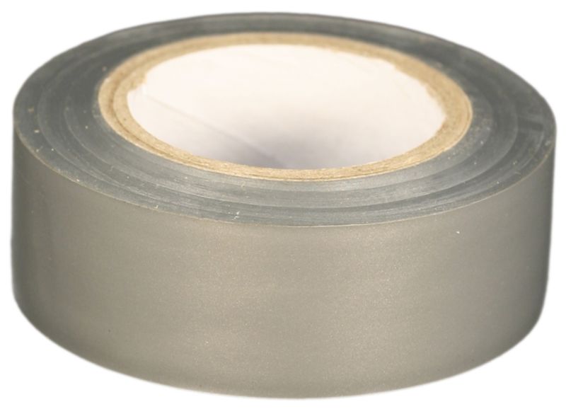 BandQ Electrical Tape BQ77 Grey W 19mm x L 10m