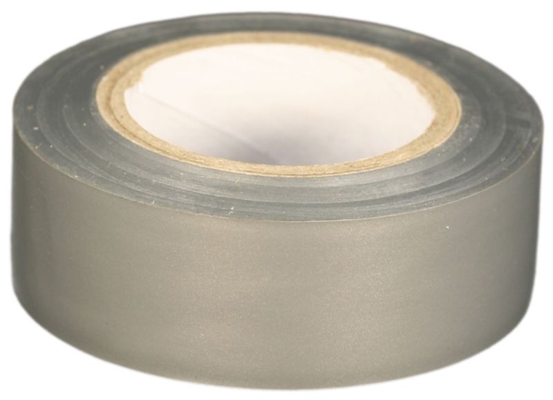 B&Q Electrical Tape BQ77 Grey (W) 19mm x (L) 10m